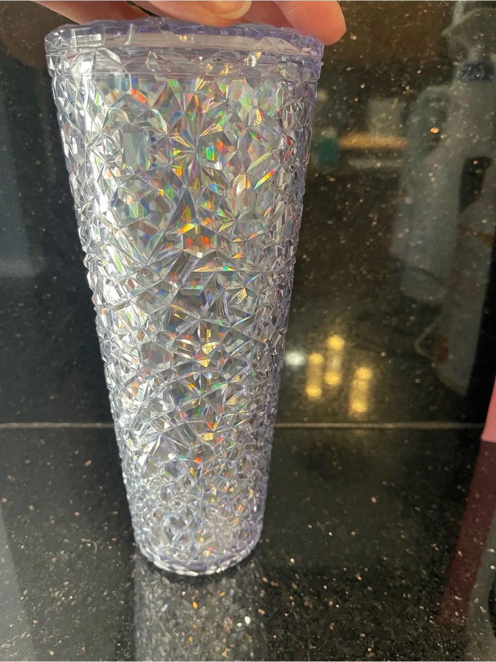 Starbucks Iridescent Faceted Tumbler - Clear with Rainbow Hues